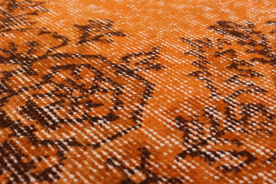 Alfombra oriental vintage anudada a mano alfombra tradicional de lana de 3'8" x 6'9" Foto 2 de 2