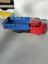 1930’s Wyandotte Pressed Steel Stake Bed Truck Red & Blue