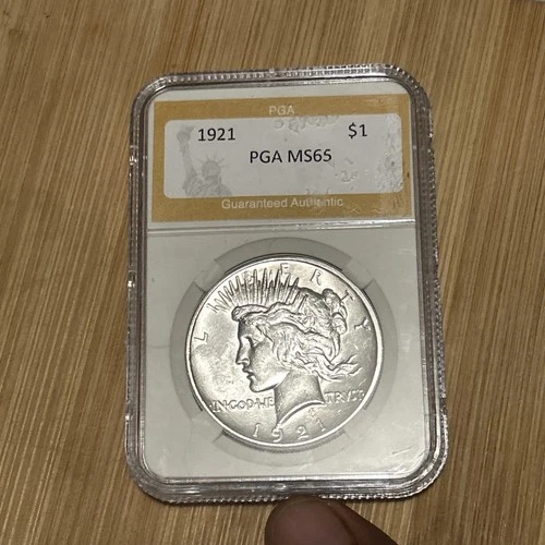 1921 Peace Dollar $1 Silver PGA Philadelphia Uncirculated