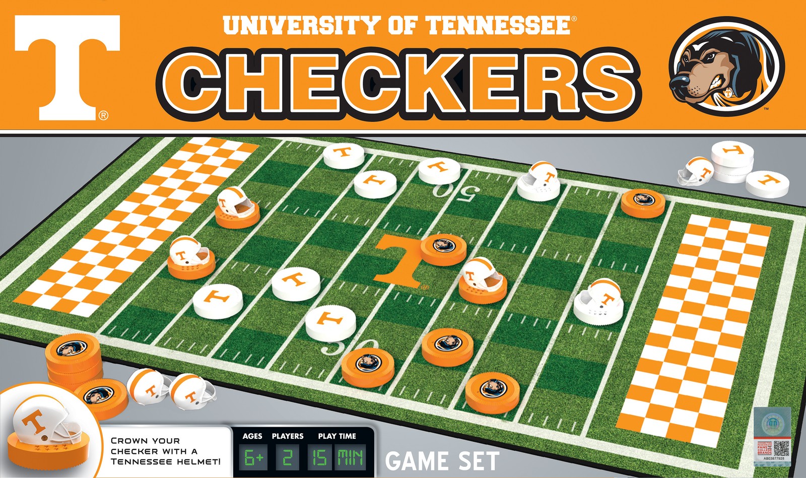 MasterPieces - Tennessee Volunteers - NCAA Checkers Board Ga