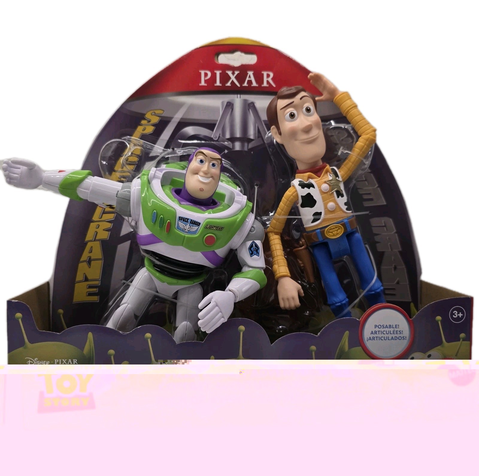 Toy Story Buzz And Woody Pizza Planet Adventure Pack Pixar/Disney Mattel Figures