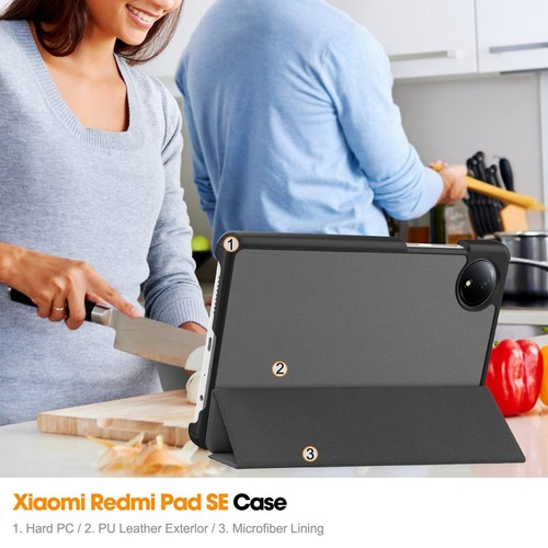 Cover für Xiaomi Redmi Pad SE 8.7" 2024 Hülle Case Stand Etui Tasche Schutzhülle - Picture 39 of 102