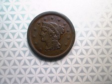 1850 Braided Hair Large Copper Cent