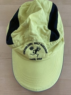 Canyonlands Half Marathon Moab Utah 5 Panel Cap Yellow OS Adjustable Polyester