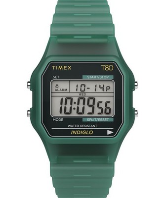 Timex T80 Grün Unisex Armbanduhr TW2Y34100