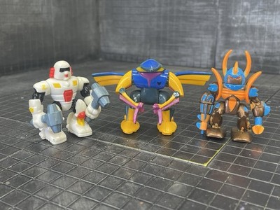 Lot of 3 Vintage LGTI Galoob Micro Machines Z-Bots Action Figures Zbots