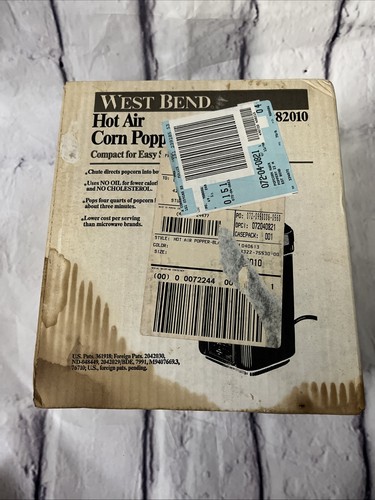 West Bend Poppery II Hot Air Corn Popper 1200 Watt No 82102 NEW READ DESCRIPTION - Picture 3 of 6