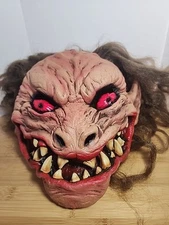 Vtg 2001 The Paper Magic Group Monster Halloween Horror Mask Red Eyed Goblin
