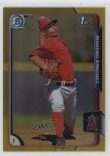 2015 Bowman Chrome Prospects Gold Refractor 16/50 Ricardo Sanchez #BCP147 3y4
