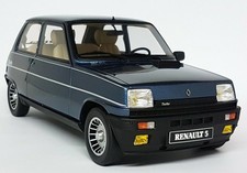 OTTO 1/12 Renault 5 Alpine Turbo 1984 Metallic Blue Large Scale Resin Model Car