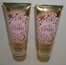 Lot of 2 Bath Body Works IN THE STARS 8 oz Body Cream with Shea Butter New