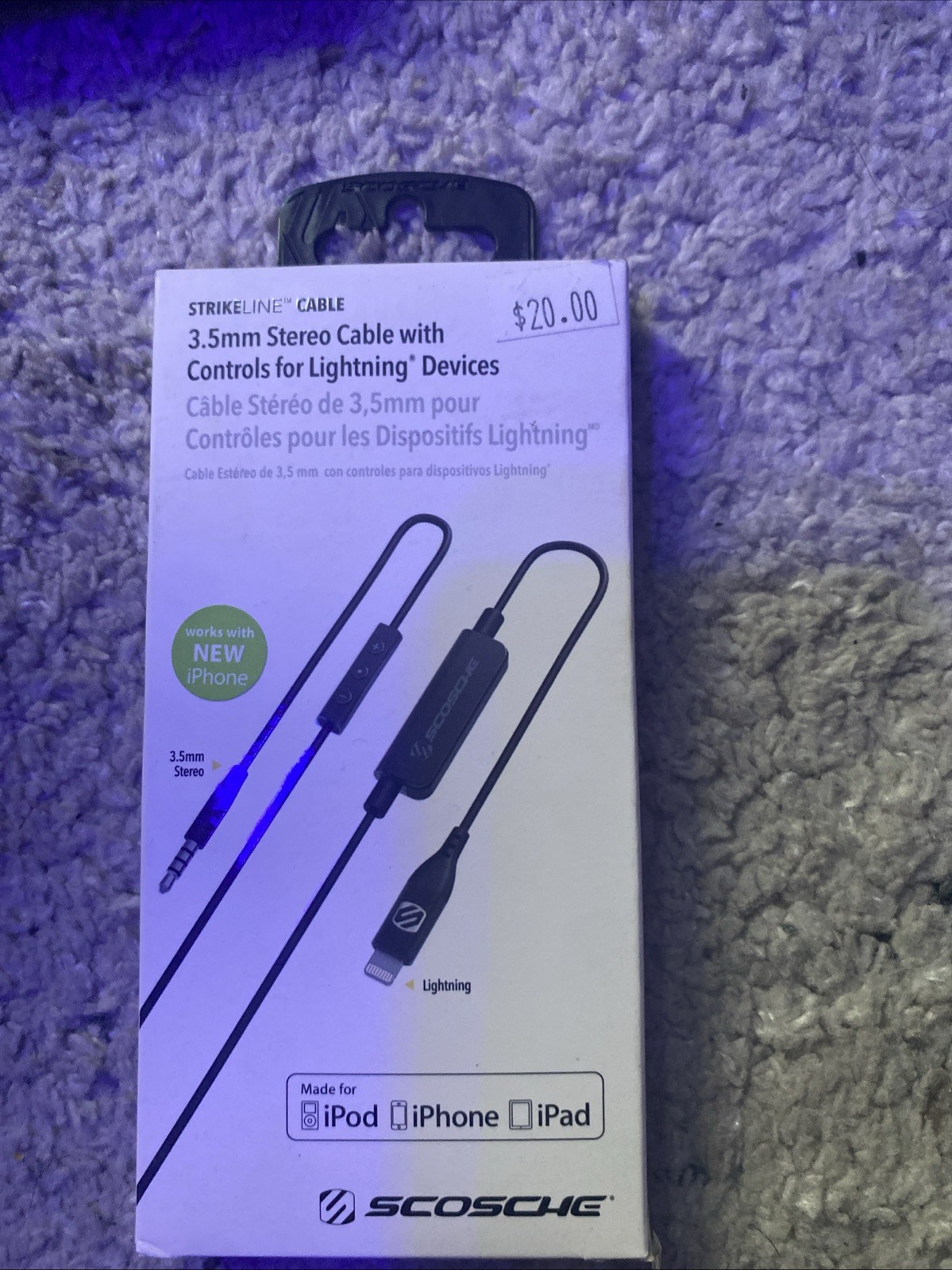 FOR IPHONES IPODS IPADS AUX CABLE 3.5MM AUDIO CORD CAR STERE