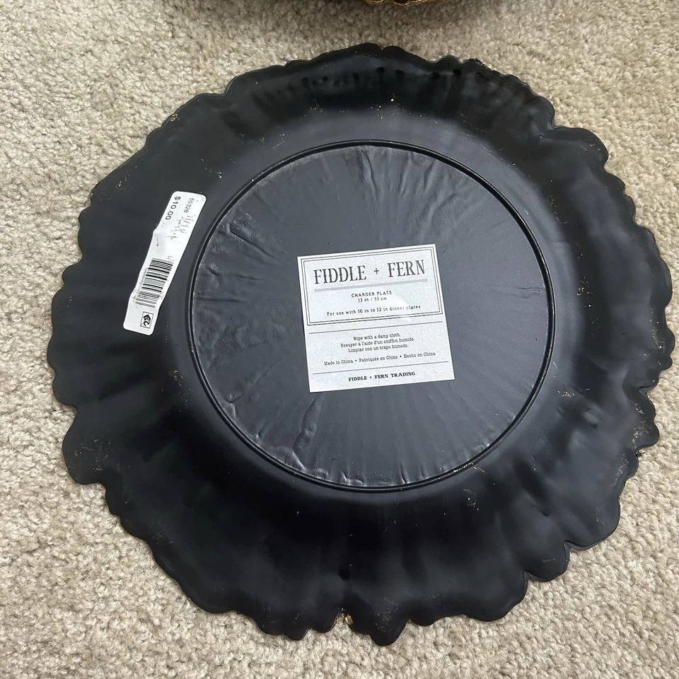 Juego de 8 placas de cargador de violín + helecho dorado nuevo con etiquetas Foto 3 de 3