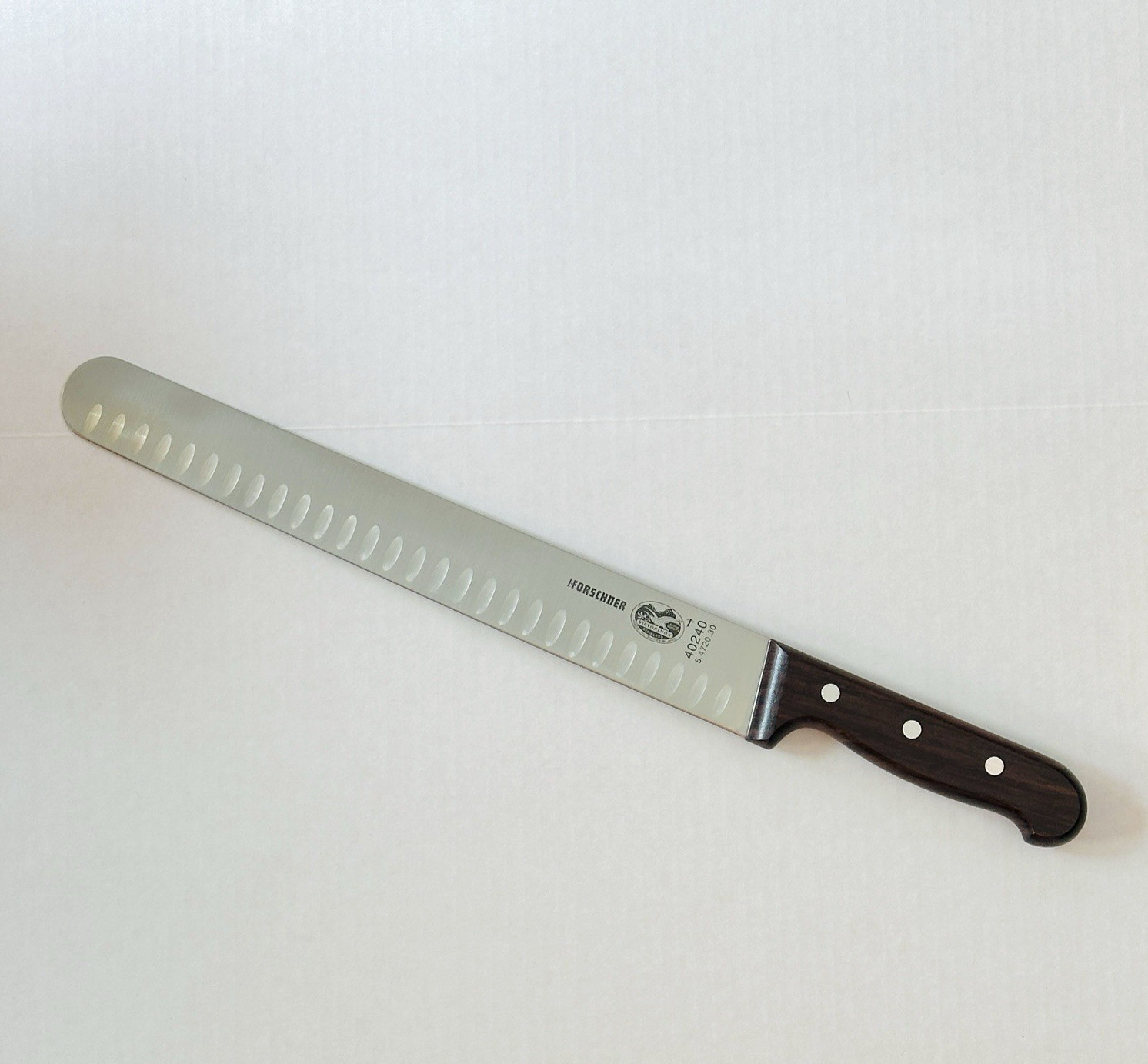 Victorinox Forschner 40240 5.4720.30 Slicer Carving Knife 12" Granton Edge Wood