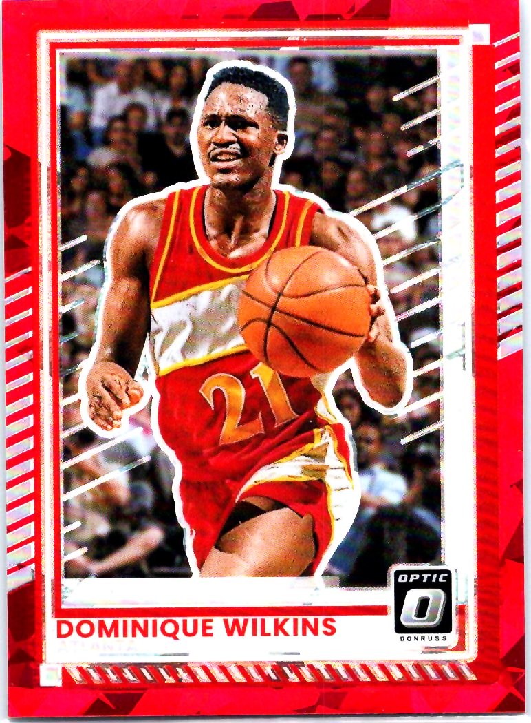 2025-26 Donruss #174 Dominique Wilkins Optic Red Cracked Ice