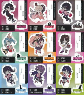 Monogatari Series x Kei Mochizuki Acrylic Stand Set of 9 Characters DMM.com