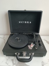 Victrola Journey Bluetooth Suitcase Record Player Black Good Condition