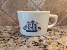 vintage Old Spice shaving mug 1786 Grand Turk 1964-1978 3.5x 2.5 Made by Shulton