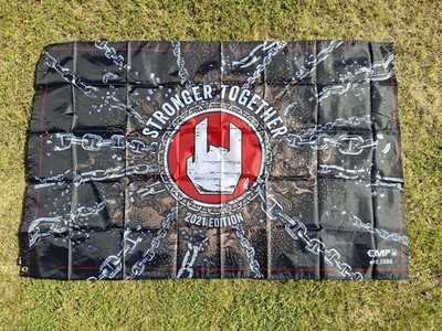 EMP Flagge - Stronger Together - Banner Rockhand NEU 100x150cm Fahne Fanartikel 