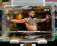 2026 Topps Chrome Sapphire UFC Ilia Topuria Gold Sapphire /50