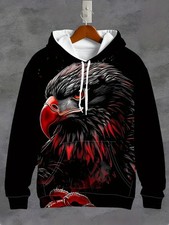 Eagle 3D All Over Print Hoodie - Adults  Youth