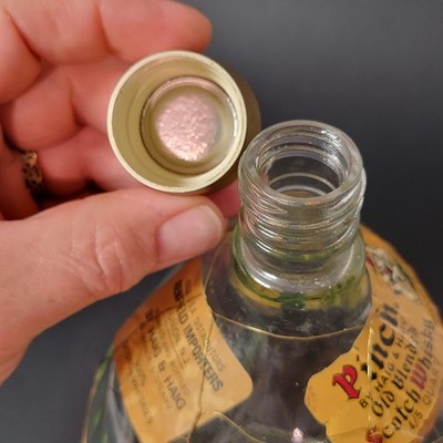 Unique Shaped Vintage Scotch Whisky Haig & Haig Pinch 12 Year Old