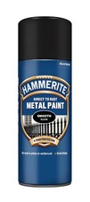 Hammerite BLACK 400ml Direct To Rust Smooth Quick Drying Spray Paint