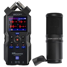 Zoom H4essential 4-Track 32-Bit Float Handy Recorder, Bundle with ZDM-1 Dynamic