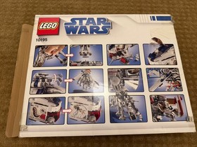 LEGO 10195 Star Wars Republic Dropship with AT-OT Walker With Books and Box