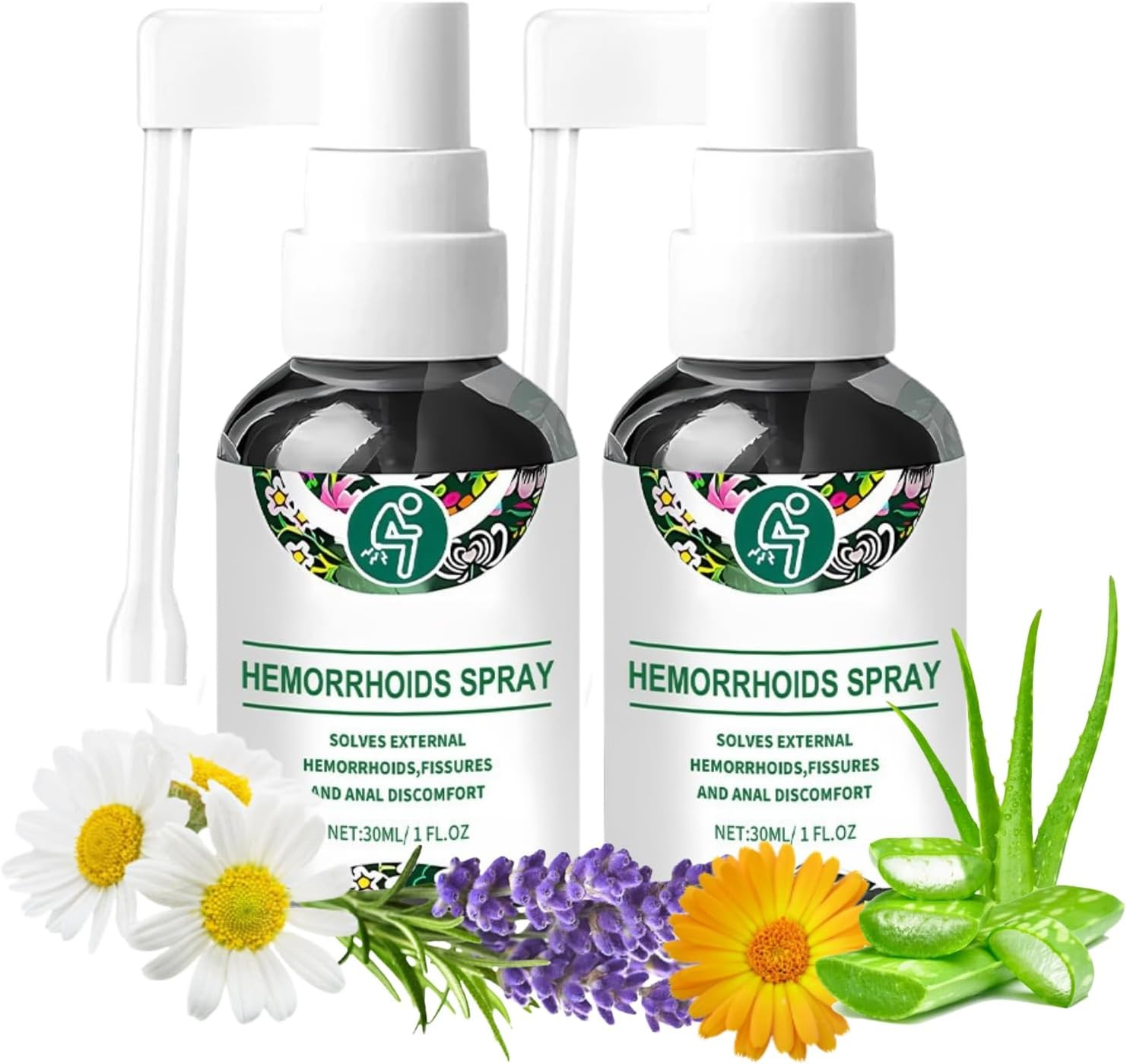 Herbal Hemorrhoid Spray 2PCS - Piles Treatment Extra Strength - Hemorrhoids Trea