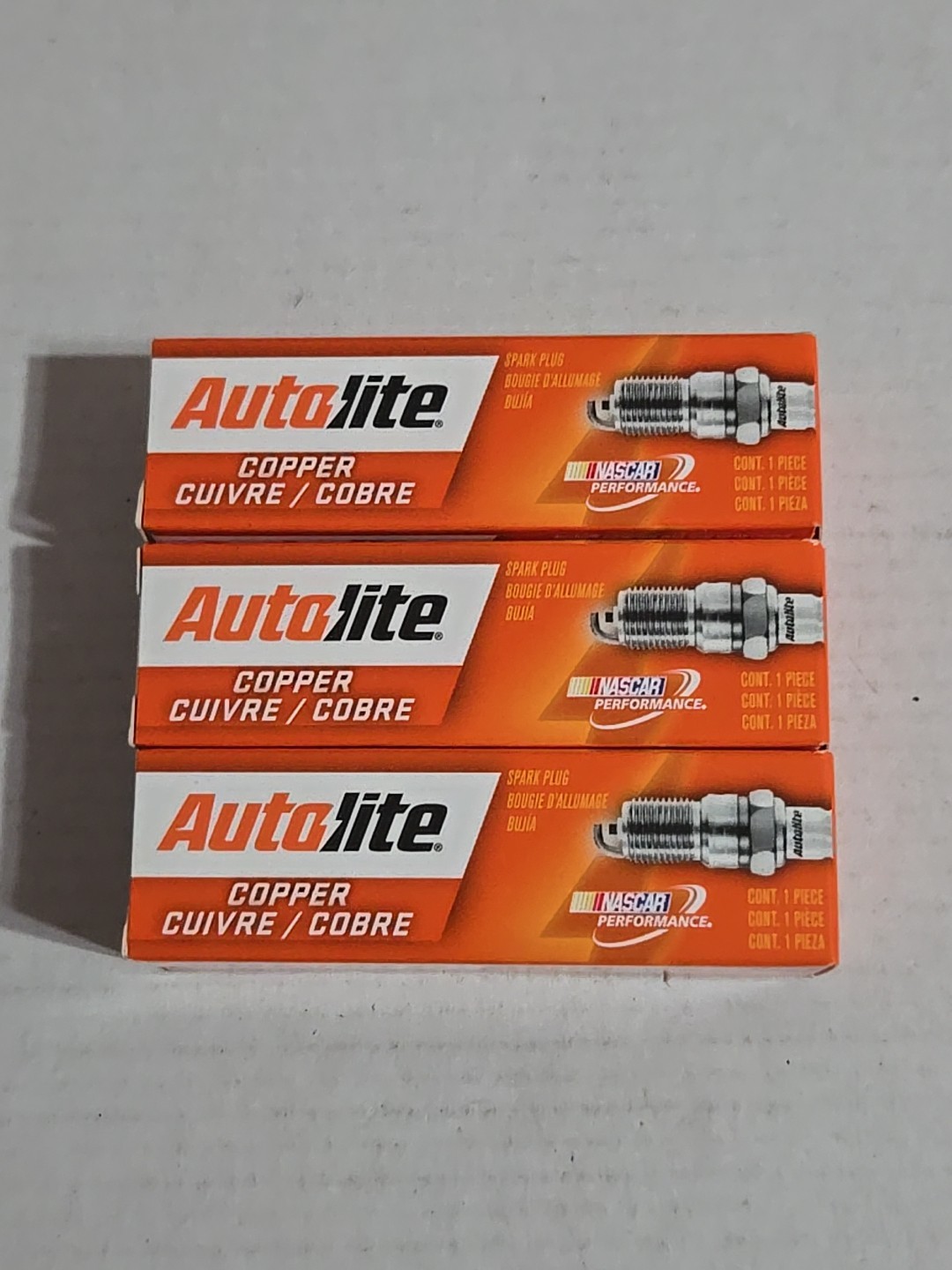 Spark Plug-Copper Resistor Autolite 765 Lot Of 3