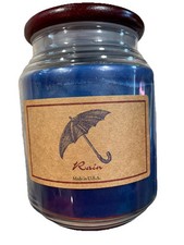 LampLight Farms Rain Scent 20oz Glass Jar Candle Made In USA