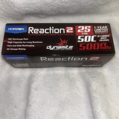 Dynamite 7.4V 5000mAh 2S 50c Reaction2 Hardcase LiPo Battery: Deans [DYNB5025HD]