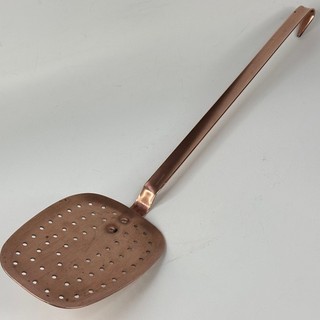 Vintage French Kitchen Extra Large Copper Strainer Cooking Utensil