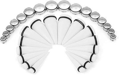32Pcs 00G - 24mm Big Gauges Ear Stretching Kit Acrylic Tapers Surgical Steel ...