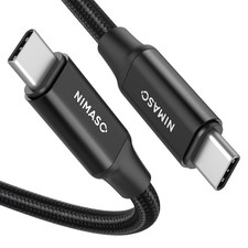 USB-C 3.1 Gen 2 Cable 10Gbps, 4K Video, 100W Charging, Nylon Braided
