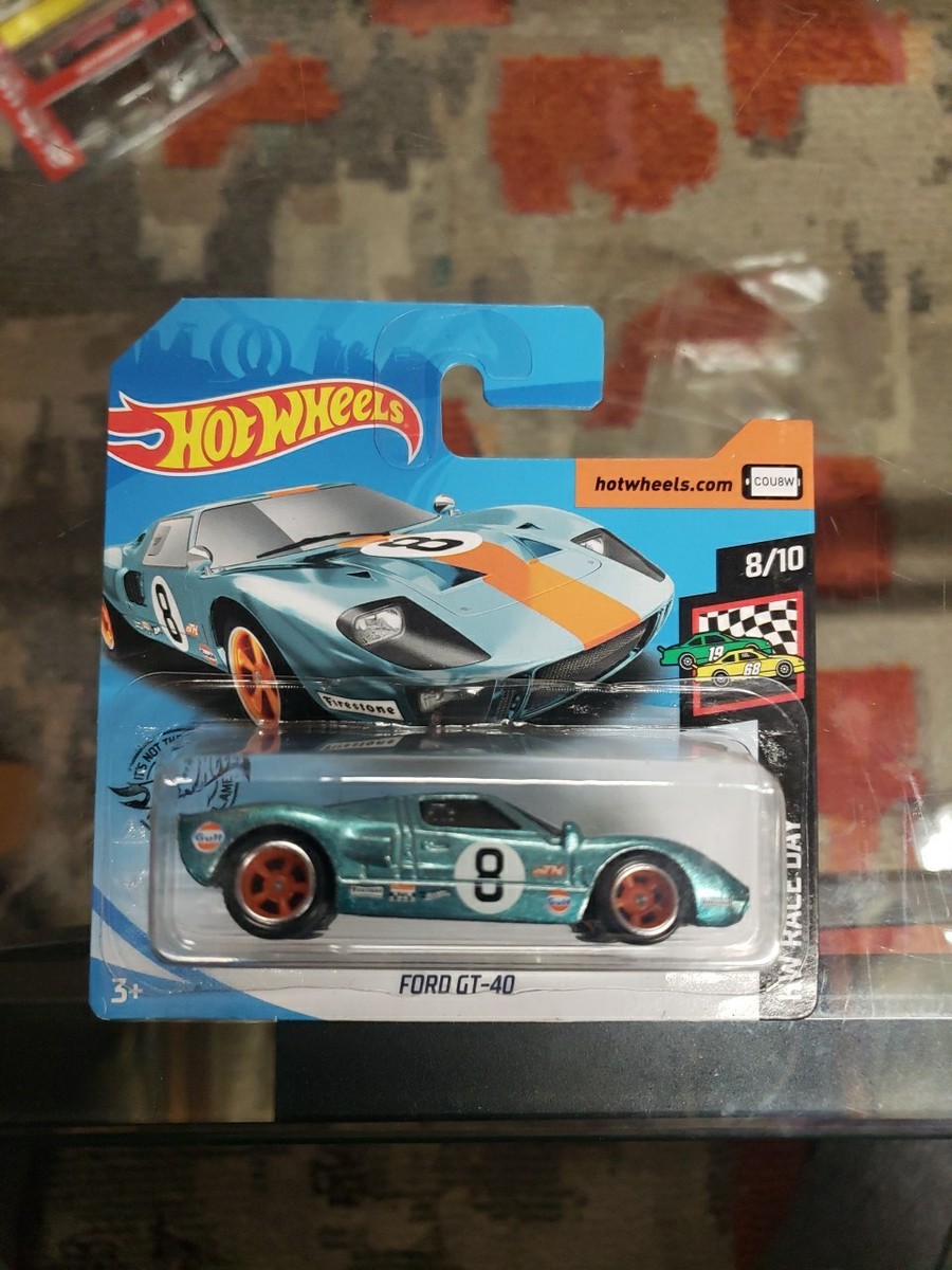2020 Hot Wheels Super Treasure Hunt Short Card Ford GT-40 Gulf
