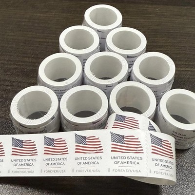 New Collection 100 ROLLS Of 100 USPS Postage-10000 PCS-Special Sale (2025)