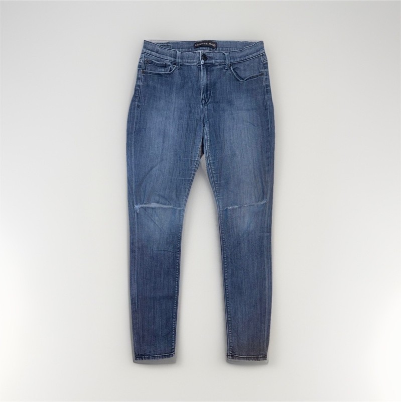Express Jeans Womens 10L Skinny Jegging Blue Stretch Distressed 30 Inseam