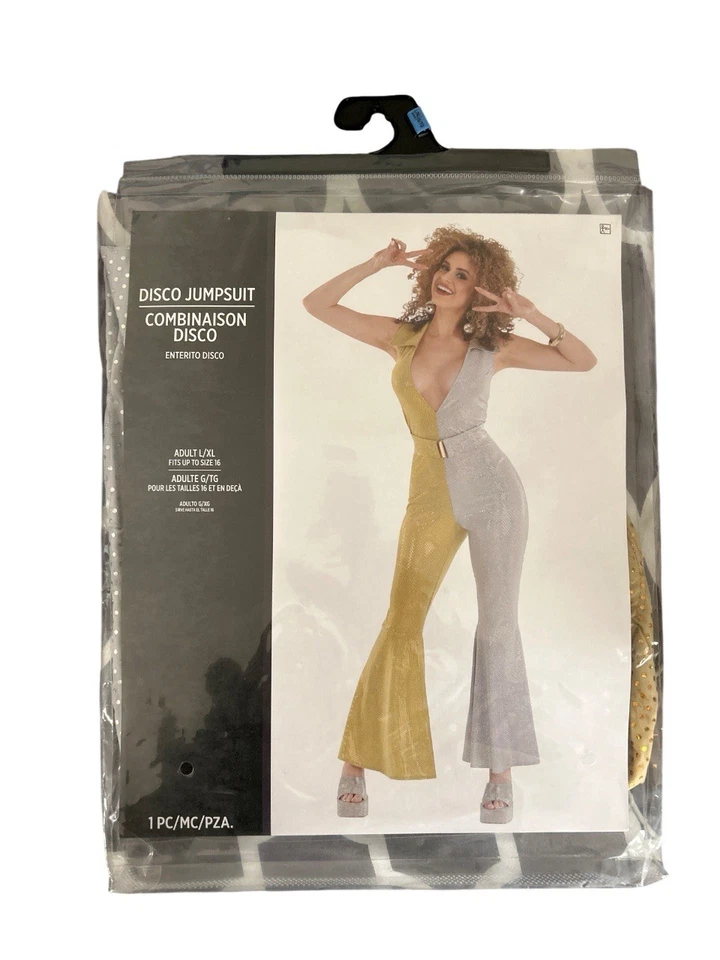 Mono Discoteca Años 70 Retro Traje Tú mismo Elegante Disfraz Halloween Adulto Foto 2 de 3