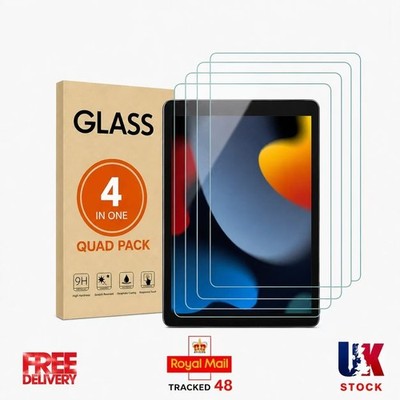 4er-Pack iPad 10,2'' Displayschutzfolie, Hartglas, 7./8./9. Gen
