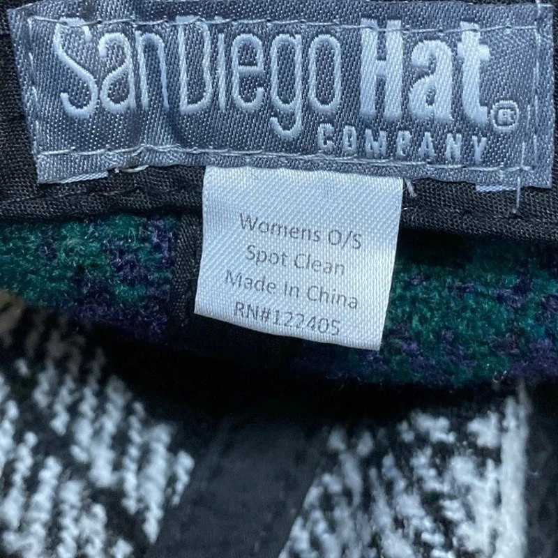 Gorra de béisbol Free People San Diego multicolor mezclada de franela a cuadros talla única Foto 4 de 4