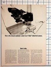 Vintage 1960s Polaroid MP-3 Land Camera Industrial Ad Print Ephemera