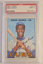 Ernie Banks 1967 Topps #215 PSA 9 Cubs