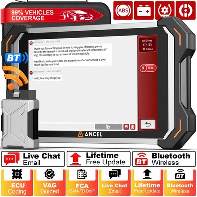 ANCEL DS600BT OBD2 Bluetooth Scanner All System Car Diagnostic Tool 40 Resets