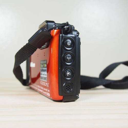 Nikon Coolpix AW130 16.0MP Digital Camera Bundle Orange W/Charger + Battery A+++ - Picture 5 of 9