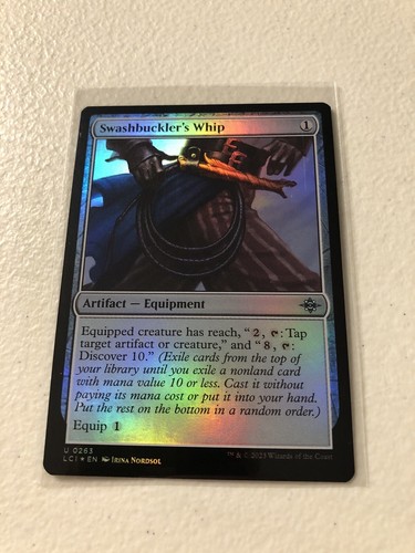 Swashbuckler’s Whip Foil The Lost Caverns Of Ixalan LCI MTG Magic Pack Fresh