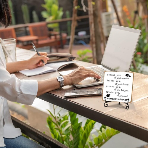 Graduation Gifts for Her Him, Inspirational Desk behind before around you  - Bild 3 von 5