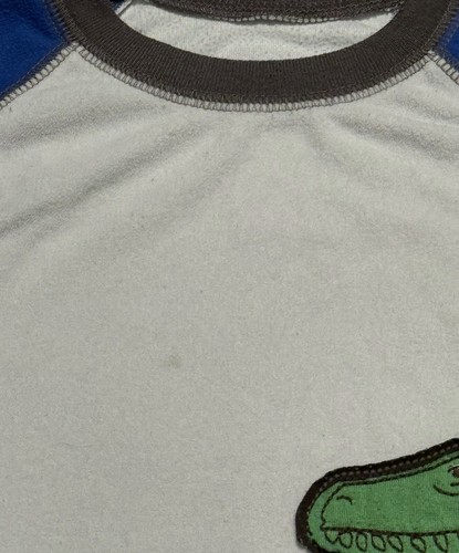 Carters Pajama Tops Boys 7 Years Polyester Fleece Set of 3 T-Rex and Skateboard - Picture 5 of 14