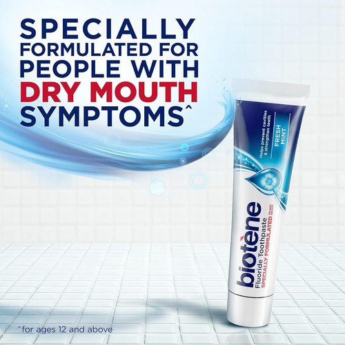 Biotène Fluoride Toothpaste for Dry Mouth Symptoms, Bad Breath Treatment and Cav - Picture 3 of 3